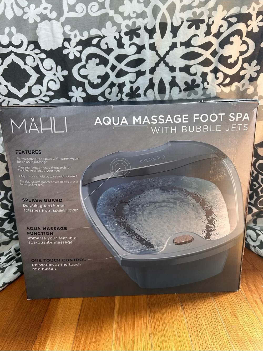 Aqua Massage Foot Spa with Bubble — Gray